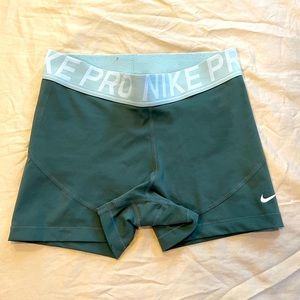 Green Woman’s Athletic Nike Shorts